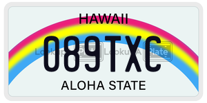 089TXC  license plate in HI