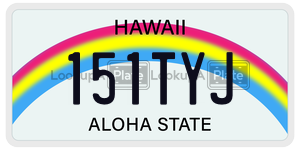 151TYJ  license plate in HI