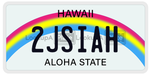 2JSIAH  license plate in HI