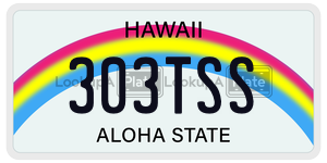 303TSS  license plate in HI