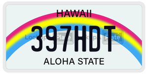 397HDT  license plate in HI