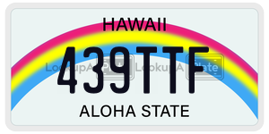 439TTF  license plate in HI