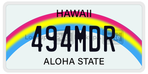 494MDR  license plate in HI
