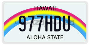 977HDU  license plate in HI