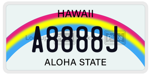 A8888J  license plate in HI