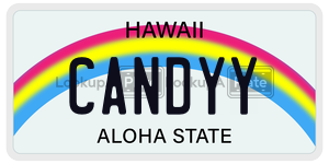 CANDYY  license plate in HI
