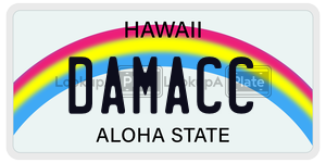 DAMACC  license plate in HI