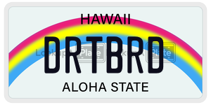 DRTBRD  license plate in HI