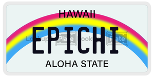 EPICHI  license plate in HI