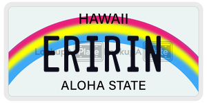 ERIRIN  license plate in HI
