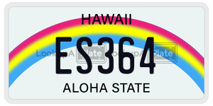 ES364  license plate in HI