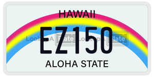 EZ150  license plate in HI