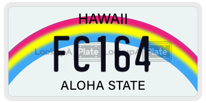 FC164  license plate in HI