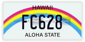 FC628  license plate in HI