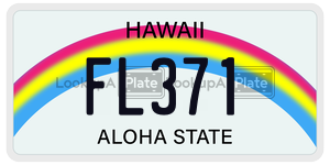 FL371  license plate in HI