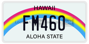 FM460  license plate in HI