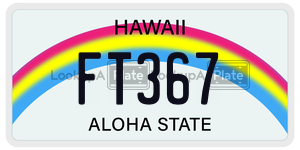 FT367  license plate in HI