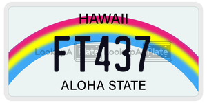 FT437 license plate in Hawaii