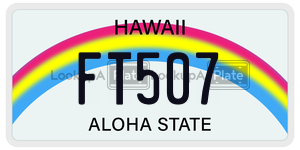 FT507  license plate in HI