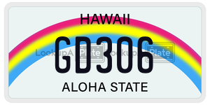 GD306  license plate in HI