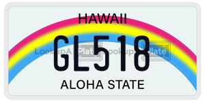 GL518  license plate in HI
