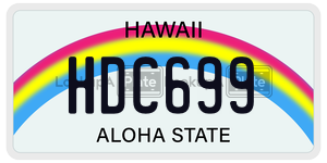 HDC699  license plate in HI