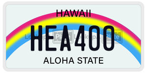 HEA400  license plate in HI