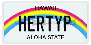HERTYP  license plate in HI