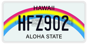 HFZ902  license plate in HI