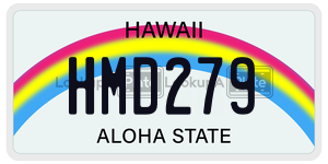 HMD279 license plate in Hawaii