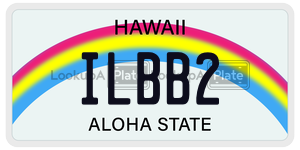 ILBB2  license plate in HI