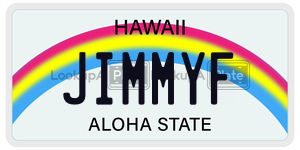 JIMMYF  license plate in HI