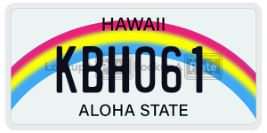KBH061  license plate in HI