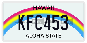 KFC453  license plate in HI