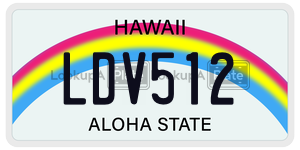 LDV512  license plate in HI