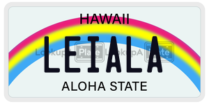 LEIALA  license plate in HI