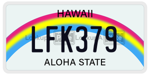 LFK379  license plate in HI