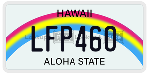 LFP460  license plate in HI