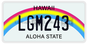 LGM243  license plate in HI