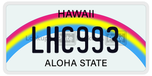 LHC993  license plate in HI