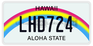 LHD724  license plate in HI