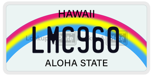 LMC960  license plate in HI