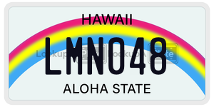 LMN048  license plate in HI