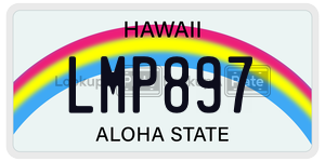 LMP897  license plate in HI