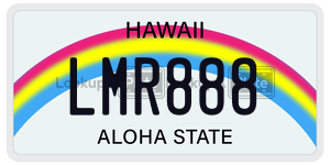 LMR888  license plate in HI