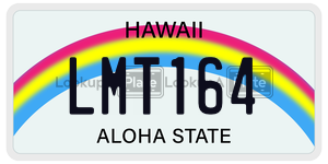 LMT164  license plate in HI