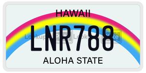 LNR788  license plate in HI