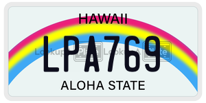 LPA769  license plate in HI