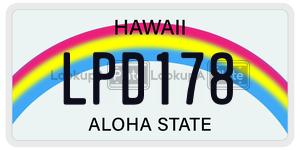 LPD178  license plate in HI
