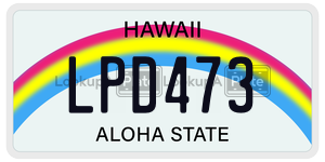 LPD473  license plate in HI